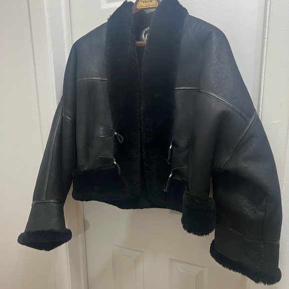 Dominic Bellissimo Lambskin Leather Shearling Lined  short jacket - Picture 5 of 5